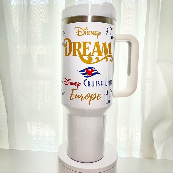 Disney Cruise 40oz Tumbler Cruise Dream.Fantasy.Magic.Wish.Wonder Mickey Fr - Picture 4 of 8